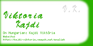 viktoria kajdi business card