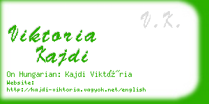 viktoria kajdi business card